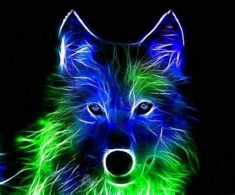 Neon Wolf Wallpaper