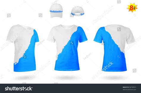 Design Template Twocolor Tshirts Stock Vector 98749925 - Shutterstock