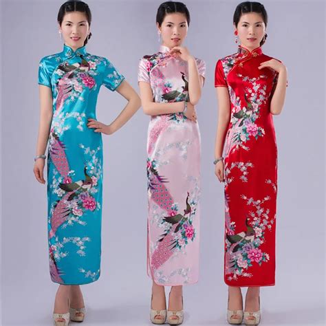 Aliexpress.com : Buy New Traditional Chinese lady Dress Vintage Chinese Women's Silk Satin Long ...