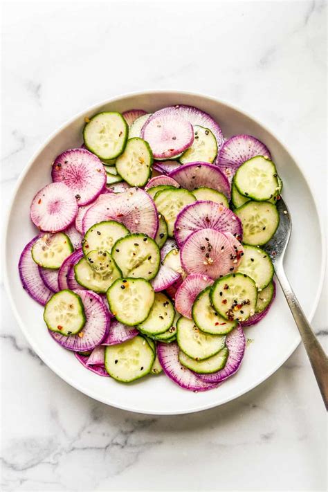 Daikon Radish Cucumber Salad - This Healthy Table