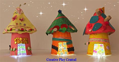 Fairy Crafts: Mini Recycled Houses - Fun Crafts Kids