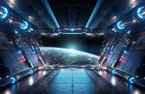 Spaceship Interior Wallpaper