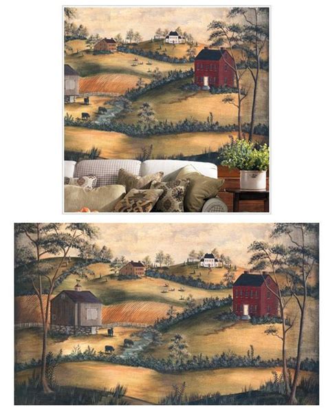 nostalgic country wall mural | Heidi's House of Dreams | Pinterest | Wall murals, Kids wall ...