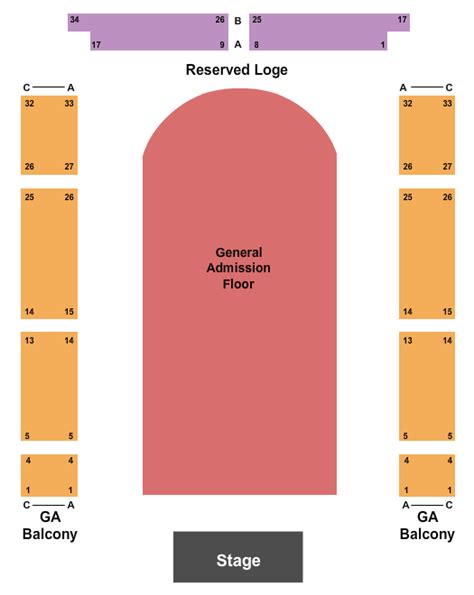 The Regency Ballroom Seating Chart - San Francisco