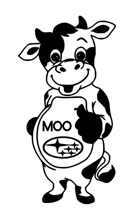 Moo Moo Subaru Decal - Etsy