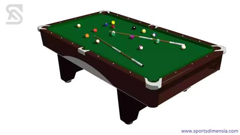 Carom Billiards Table; French Billiards Table | Perfect Dimensions - Sports Dimensia