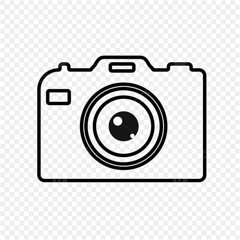 Outline Camera Icon, Camera Drawing, Camera Icons, Outline Icons PNG and Vector with Transparent ...