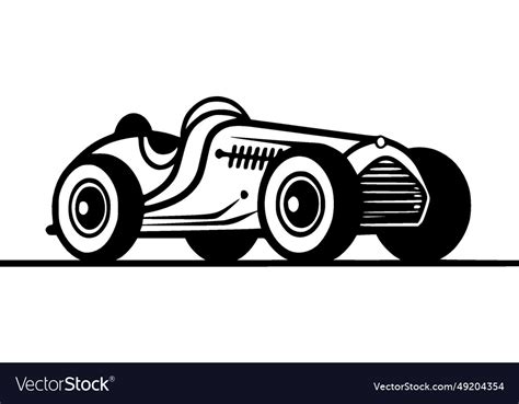 Racing - black and white isolated icon Royalty Free Vector