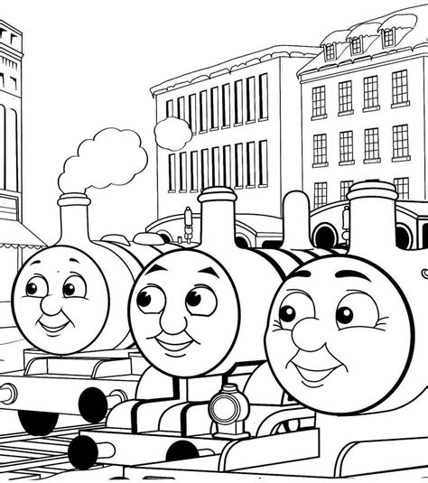 Thomas The Train Coloring Pages Printable - Printable Word Searches