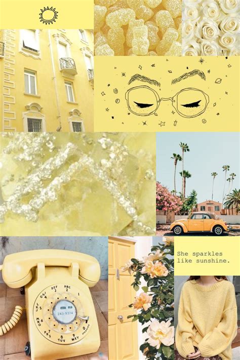 Light Yellow Aesthetic Collage Wallpaper Laptop Jule Freedom Images ...