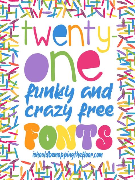 21 Free Crazy Fonts | Crazy fonts, Whimsical fonts, Kid fonts