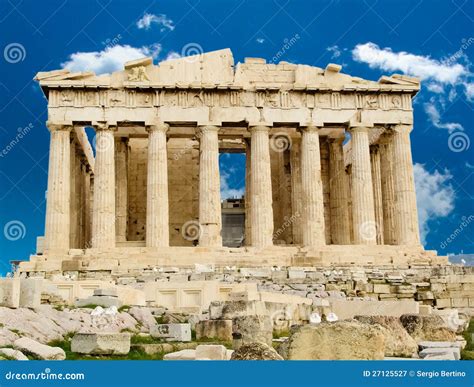 Parthenon temple in Athens stock image. Image of religious - 27125527