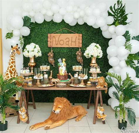 Jungle Themed Baby Shower Decorations / Jungle Baby Shower Decorations Ships In 1 3 Business ...