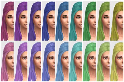 Sims 4 cas hair color mod - picsgasm