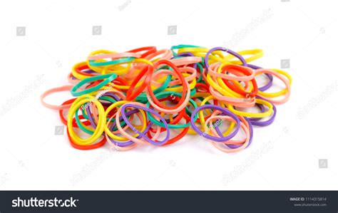 Rubber Band Colors On White Background Stock Photo 1114315814 | Shutterstock