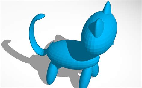 3D design littlest pet shop cat - Tinkercad