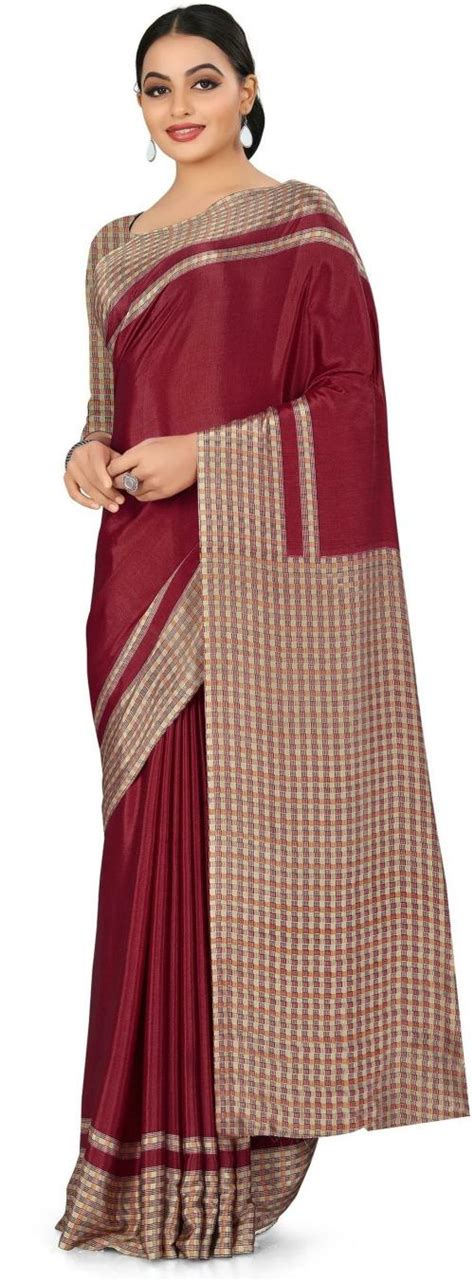 Buy DORI Women Maroon Self Design Crepe Single Saree Online at Best Prices in India - JioMart.