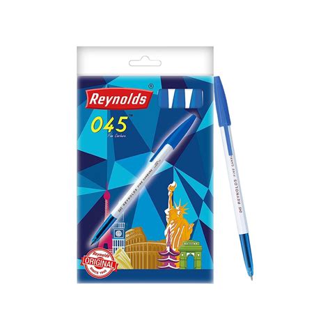 Reynolds 045 Ball Pen (Blue) - Pack of 10 Price - Buy Online at Best Price in India