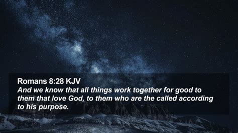 Romans 8:28 KJV Desktop Wallpaper - And we know that all things work ...