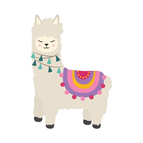 cute llama cartoon 2466197 Vector Art at Vecteezy