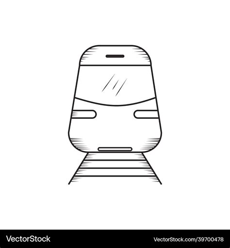 Train with white background Royalty Free Vector Image