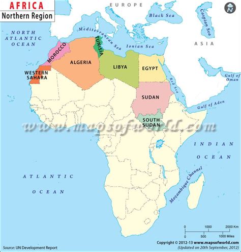 Map of North Africa | Northern Africa Map