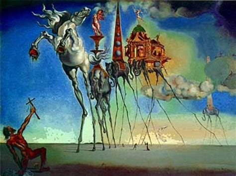 Salvador Dali Elephant from The temptation of Saint Anthony (1946) - DECOVISTA - colorful art ...