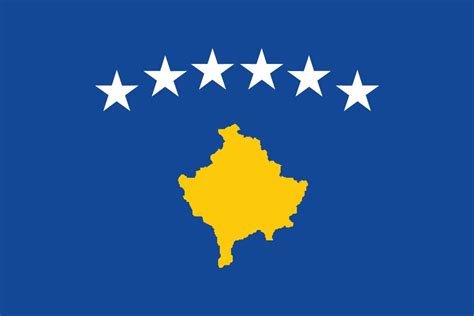 Flag of Kosovo image and meaning Kosovo flag - country flags