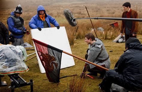 Merlin - Behind the Scenes - Bradley James Photo (33921926) - Fanpop