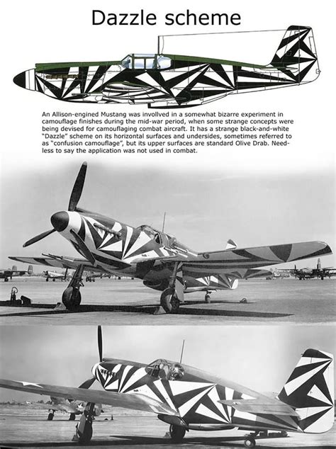 P-51A/Mustang II (NA-99) Fitted with Allison V-1710-39 engine. | Dazzle ...