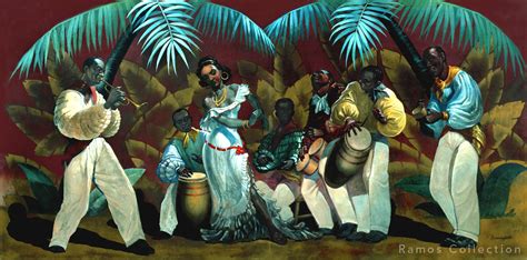 feeling the rhythm and dance, in art... | Cuban art, Dancers art, Painting