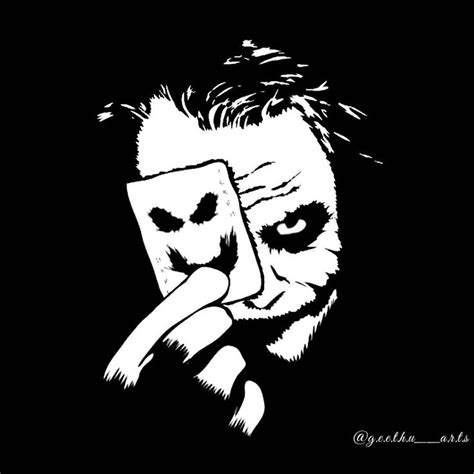 Joker Wallpaper Black And White