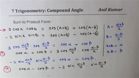 Trigonometric Formulas Double Angle