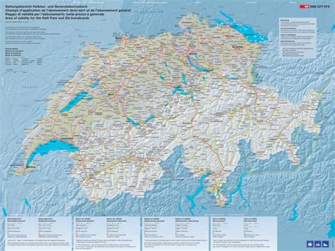 Switzerland railway map - Ontheworldmap.com