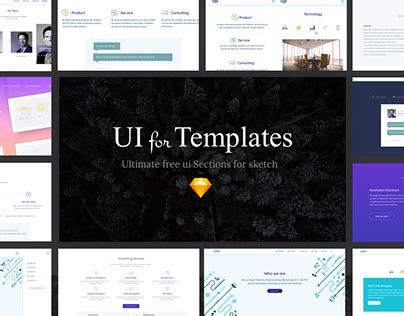 Ui for Templates - Free Sketch Resource | Behance