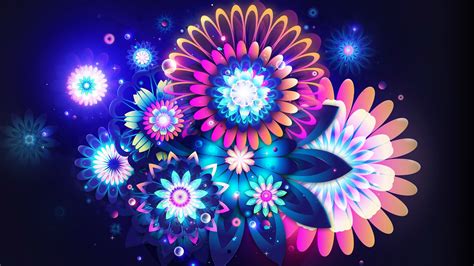 Neon Flower Wallpapers - Wallpaper Cave