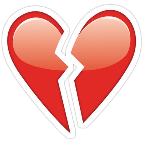 "Broken heart shirt" Stickers by charlo19 | Redbubble