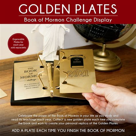 Book of Mormon Golden Plates Read the Book of Mormon Challenge - Etsy