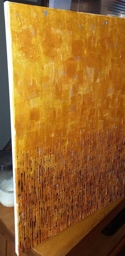 Pixie Willoughby - All that Glitters is Gold, Abstract Painting, Gold Art, Black White and Gold ...