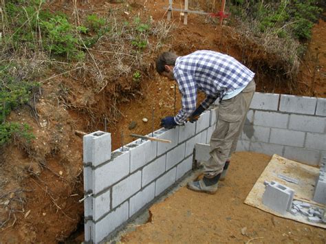 Concrete block wall construction, for retaining wall or extension – Specialised Build – Costa ...