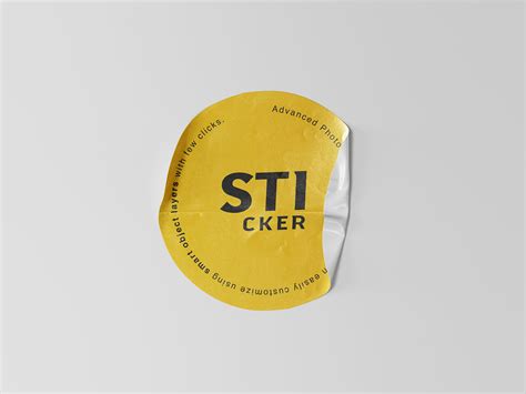 Simple Sticker Mockup | Mockup psd, Texture graphic design, Mockup free psd