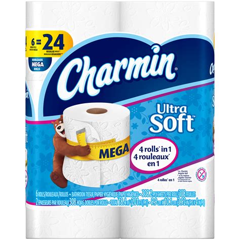 Charmin Ultra Charmin Ultra Soft Toilet Paper 6 Mega Rolls Toilet ...