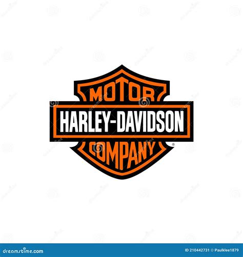 Harley Davidson Logo Editorial Illustrative On White Background | CartoonDealer.com #210442731