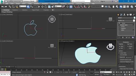 3d max logo design How To Create 3D Logo 3ds Max Tutorial for learning easily - YouTube