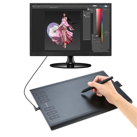 Huion Graphic Drawing Tablet Micro USB New 1060PLUS with Memory Card 12 Express Keys Digital ...