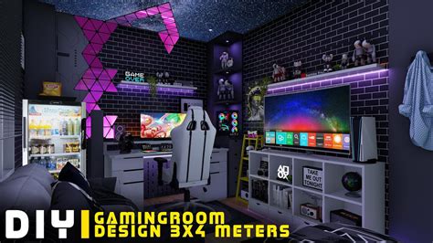 DIY GAMINGROOM DESIGN || BEDROOM 3x4 METERS || DIY BEDROOM DESIGN || DIY GAME ROOM IDEAS - YouTube