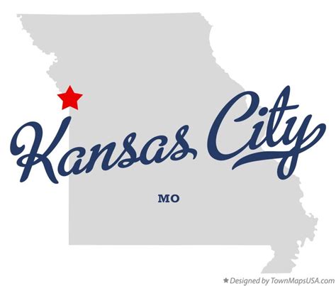 Map of Kansas City, MO, Missouri