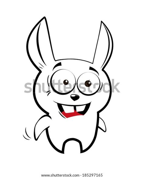 Crazy Rabbit Cartoon Sketch Rabbit Stock Vector (Royalty Free) 185297165