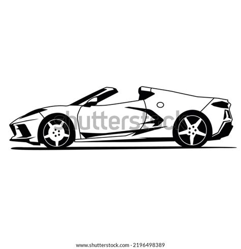 Car Side View Black White Vector Stock Vector (Royalty Free) 2196498389 ...