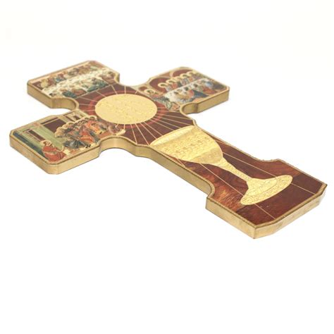 Holy Eucharist Icon Cross, Communion Cross, 3 Sizes